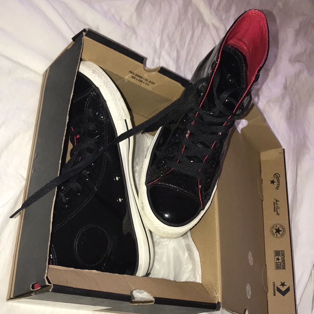 Patterned Leather Converse